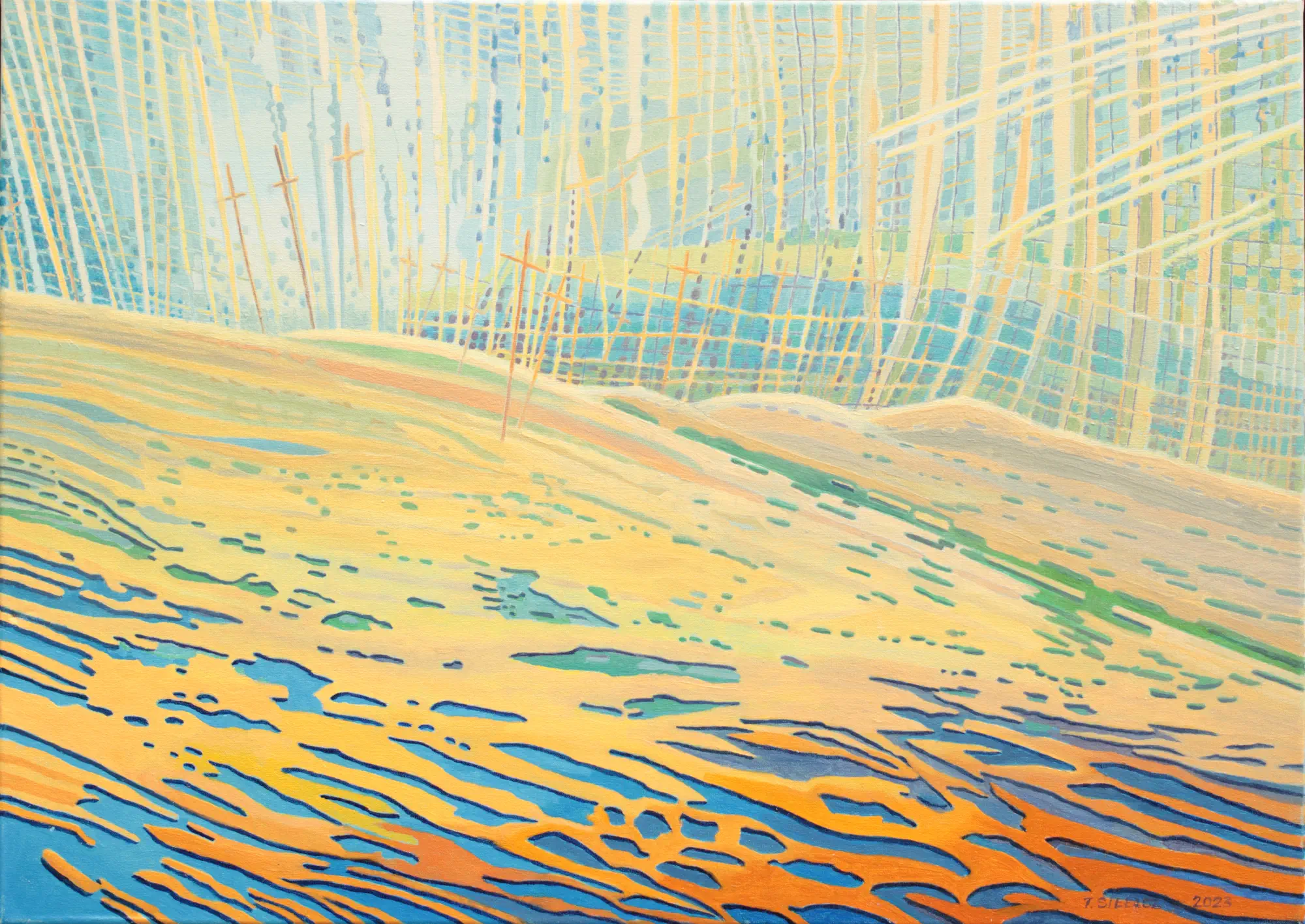 "PUSTKA II" 70x50cm, olej na płótnie